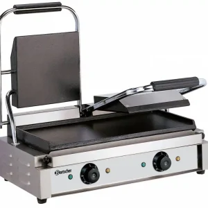 Express Levering Elektrische dubbele contact grill - Glad/Glad - 57x37x(h)20 - 3600W