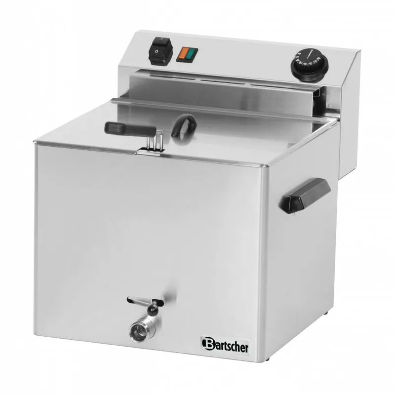 Tijdelijk Beschikbaar Elektrische Friteuse PRO - 10 Liter - Met Aftapkraan - 8,1kW - 400V - 390x450x(H)375mm