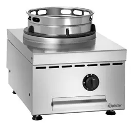 Gas Wok Tafelplaat - RVS - Verstelbare Voeten - 400x600x(H)415mm Snelle Levering