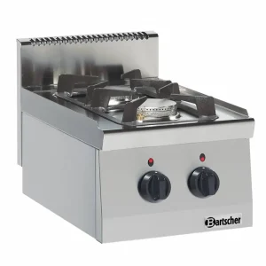 2-pits gaskooktoestel Serie 600 - 3,5KW - 6 KW - 400x600x(h)290mm Favoriet
