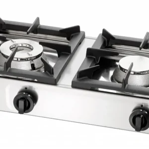 Gas kooktafel - 2 branders 6,5 Kw + 4,5 Kw - 660x350x(h)170mm - Propaan Direct Beschikbaar