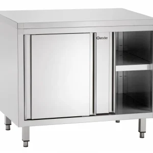 Gratis Retour RVS werkkast schuifdeur diepte 700mm - 1000x700x(H)850mm
