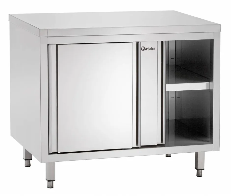 Gratis Retour RVS werkkast schuifdeur diepte 700mm - 1000x700x(H)850mm