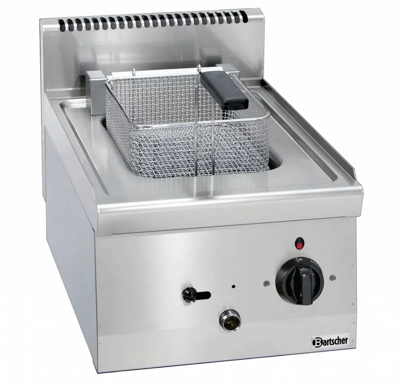 Elektrische Friteuse - 8L - Serie 600 - Uitklapbaar Element - 400V - 6,3kW - 400x600x(H)290mm Direct Verzonden
