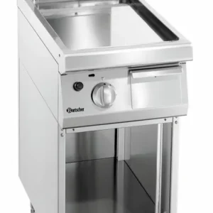 Gecertificeerd Gasbakplaat 700 serie - Onderbouw open - soepel - 400x700x(h)850-900mm