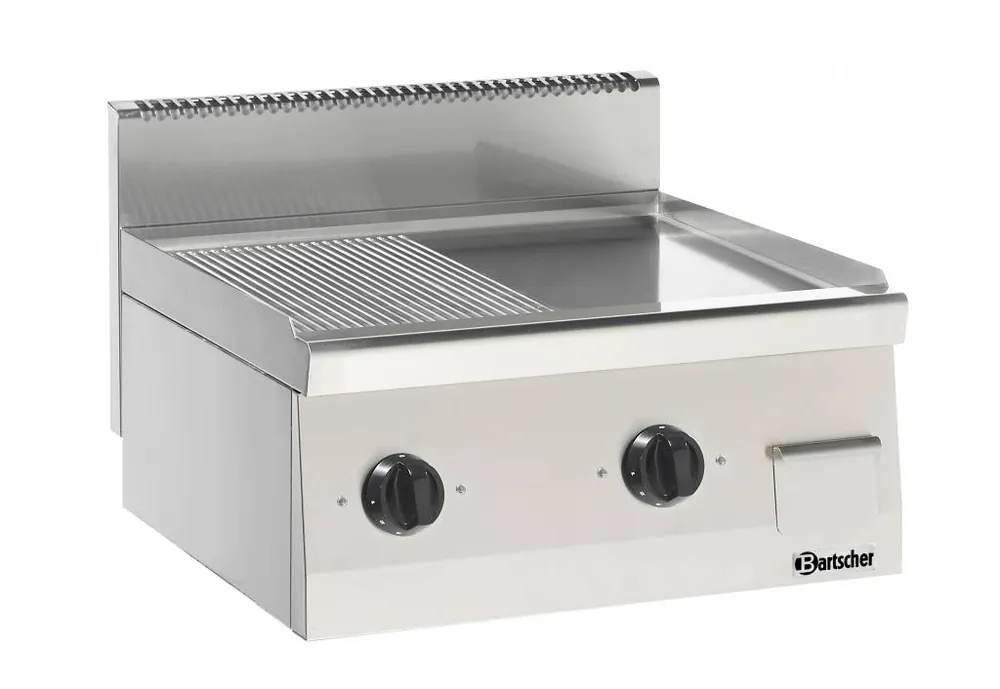 Beperkte Voorraad Elektrische grillplaat - Geribd/Glad - 60x60x(h)29cm - 400V/7,2kW