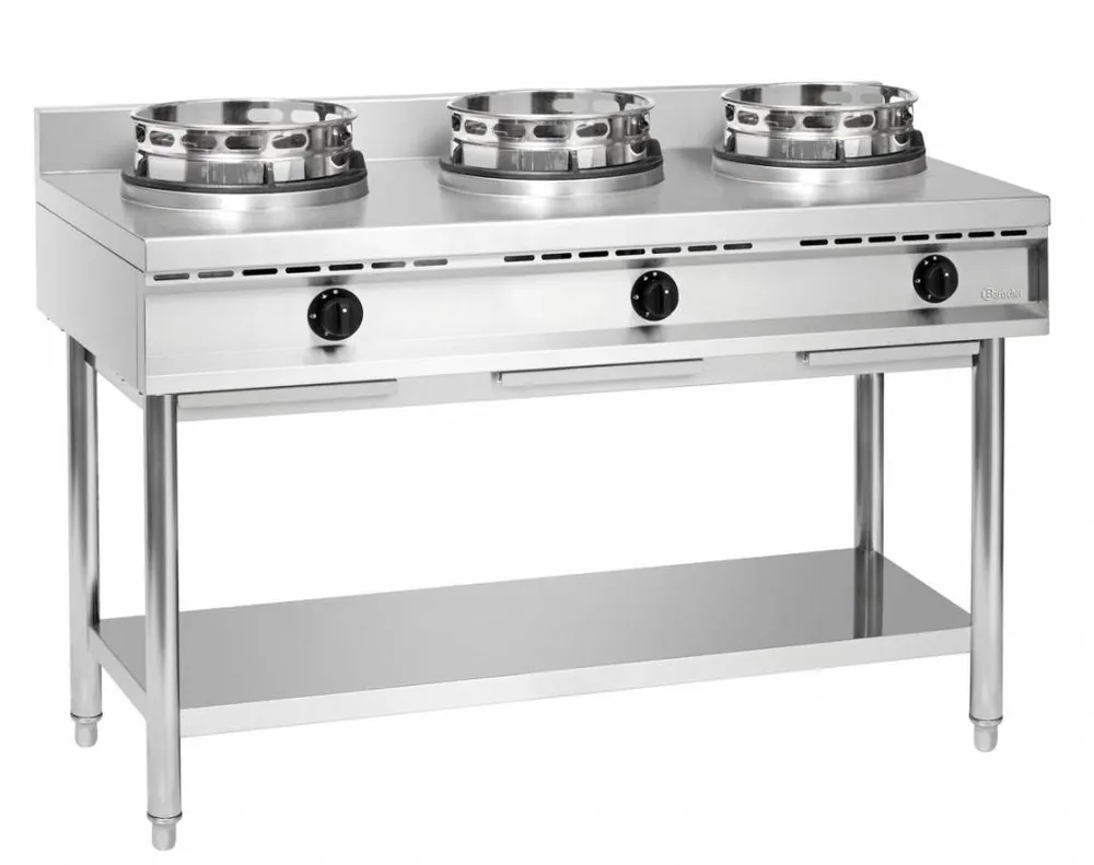 Gas wokplaat 3 extra sterke branders - 30.000W Weekendaanbieding
