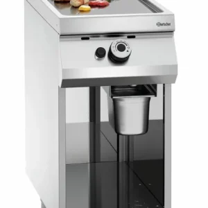 Gasbakplaat 900 serie - Onderbouw open - soepel - 400x900x(h)850-900mm Beperkte Voorraad