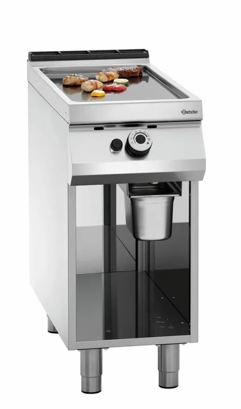 Gasbakplaat 900 serie - Onderbouw open - soepel - 400x900x(h)850-900mm Beperkte Voorraad