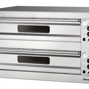 Speciale Aanbieding Pizza Oven Dubbel Elektrisch - 2 x 9 Pizza's Ø33cm - 400V - 24kW - 1310x1270x(H)760mm