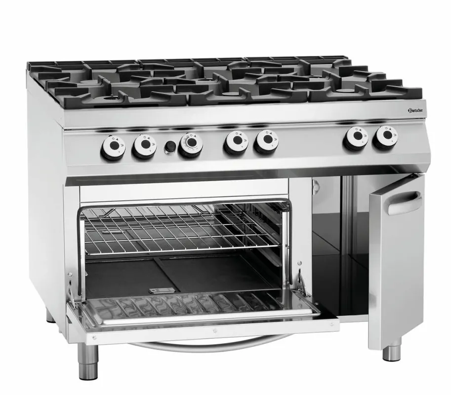 Gasfornuis 900 serie - Gasoven+deur - 6 branders -1200x900(h)900-950mm Koop Online