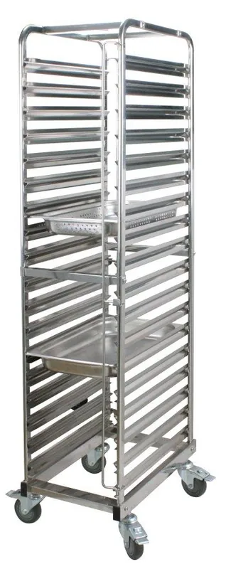 Plankenwagen voor 18x 1/1GN bakken - 385x555(h)x1735mm Uitverkoop