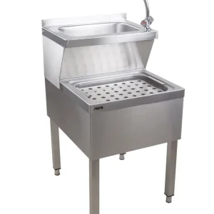 RVS Handwasbak Gecombineerd - Gootsteen - 500x600x(H)850mm Koopje