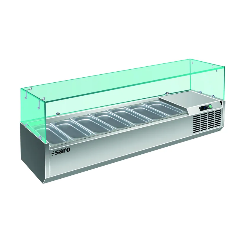 Actieprijs SARO Opzet koelvitrine - 1/4 GN model VRX 1600/330