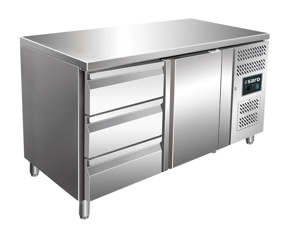 Speciale Aanbieding SARO koeltafel, deur + 3-ladenset, KYLJA 2130 TN