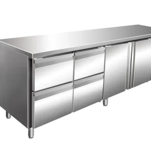 Beste Prijs SARO koeltafel, 2 deuren + 2x 2-ladenset, KYLJA 4140 TN