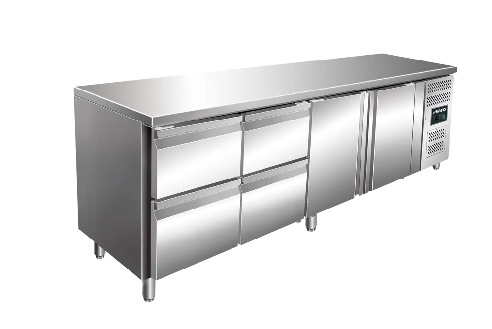 Beste Prijs SARO koeltafel, 2 deuren + 2x 2-ladenset, KYLJA 4140 TN