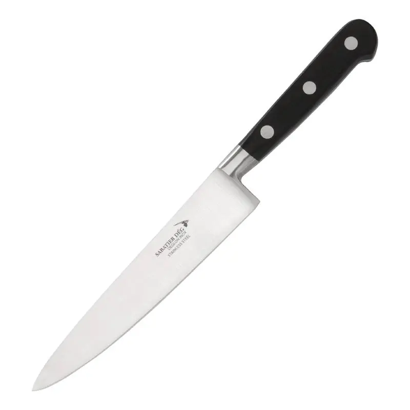 Koksmes RVS - Zwart Heft - 150mm Finale Uitverkoop