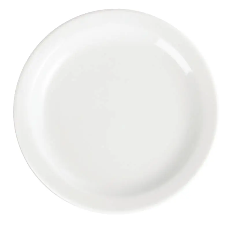 Bord Smalle Rand - Olympia Wit Porselein - 150mm - 12 Stuks Hoge Kwaliteit