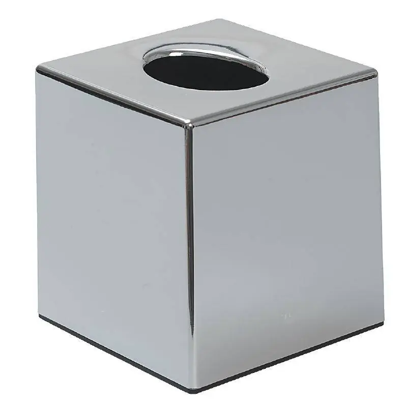 Tissuebox Verchroomd Vierkant - 120x120x130(h)mm Hete Deal