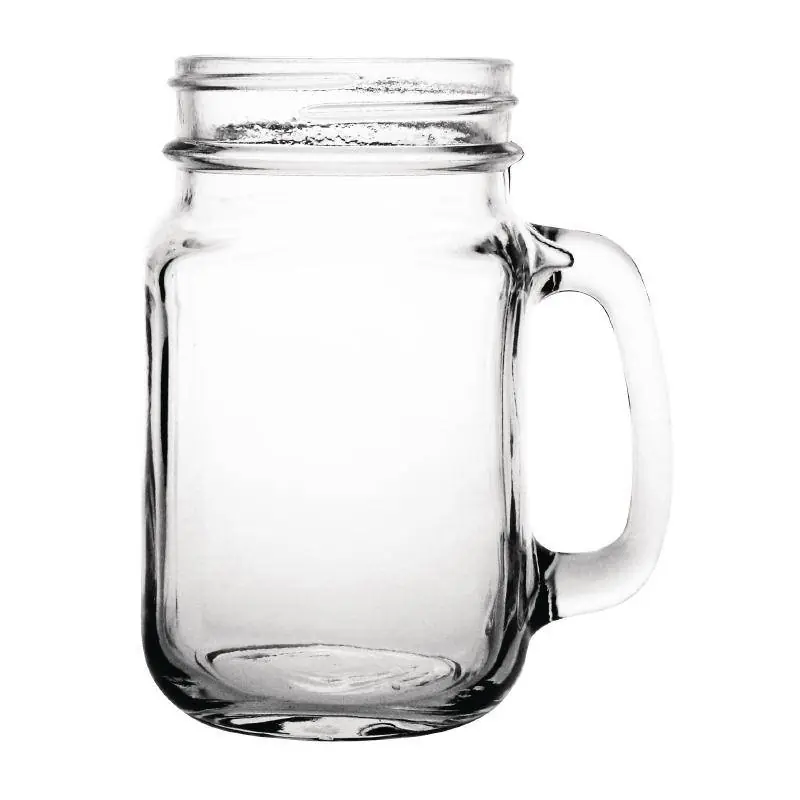 Fabrieksprijs Glazen Cocktailbeker - Weckpot Stijl - 450ml - 12 Stuks