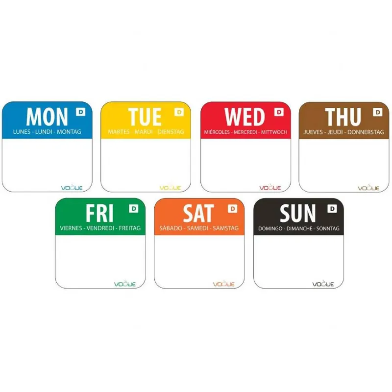 Vogue Oplosbare voedselstickers Set - Per 7000 Stuks Nieuw