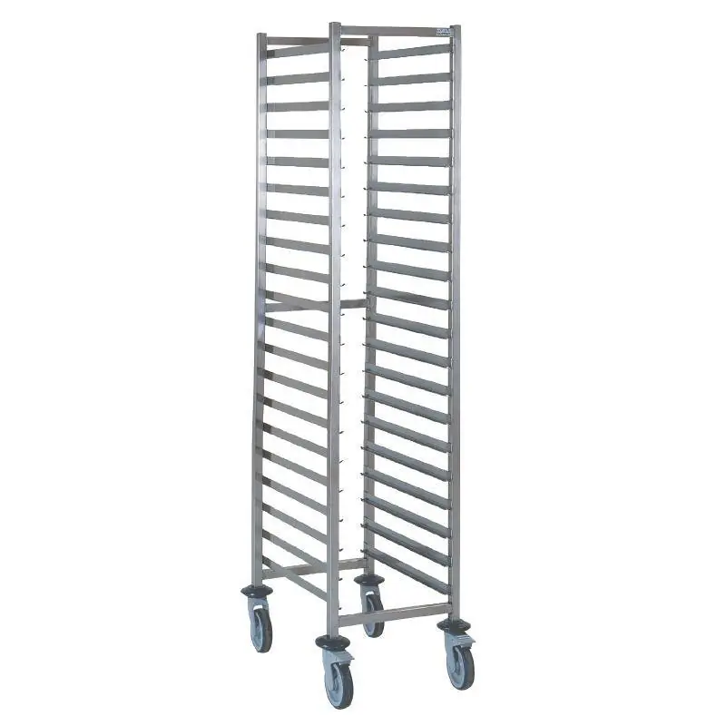 Gereduceerde Prijs Regaalwagen RVS voor 20 x 1/1GN Heavy Duty Gelast 455(b)x655(d)x1650(h)mm