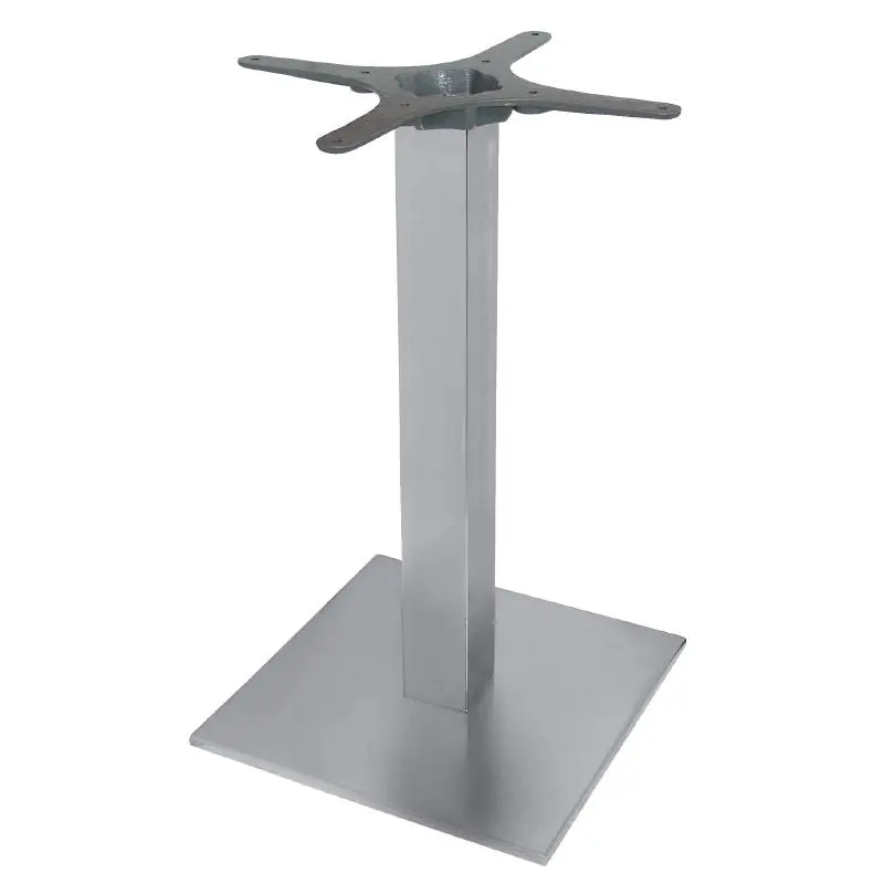 Uitverkoop Tafelpoot Roestvrij Staal - Universeel - Hoog 72cm - voor tafelbladen tot 800mm Ø of (B)