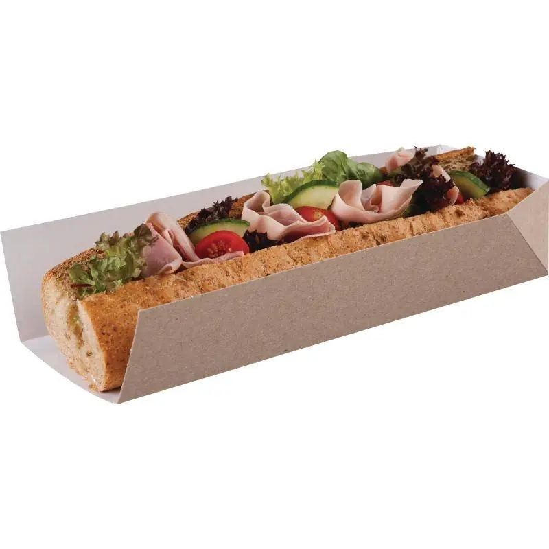 Express Levering Baguettedoosje Karton - Open Zijde - 250x80x50(h)mm