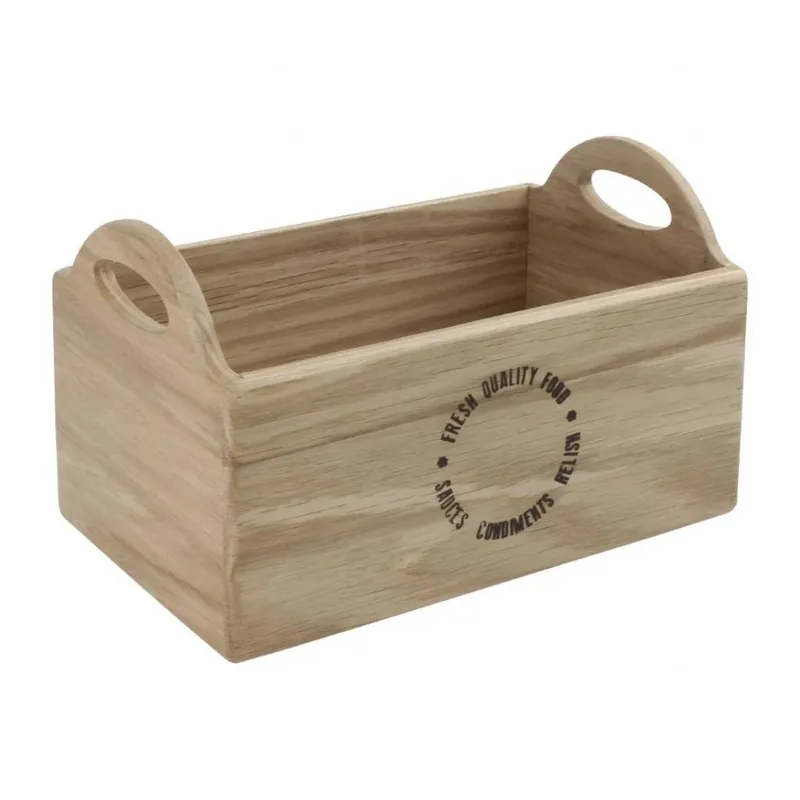 Shop Nu Bak voor bestek en specerijen - Hout - 23x14,5x(H)13,5cm