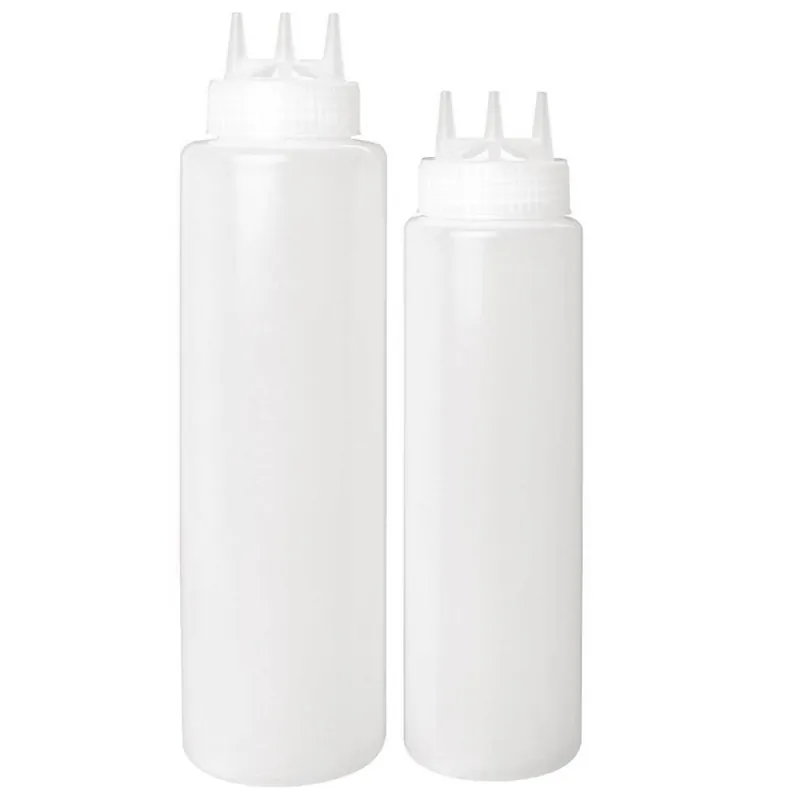 Vogue Portioneer Knijpfles Transparant - 3 Spuitmonden - 68cl Beperkt Aanbod