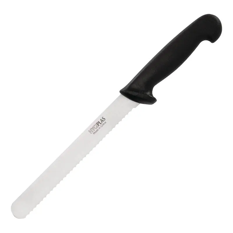 Uitverkoop Broodmes Hygiplas - Zwart Heft - 130mm