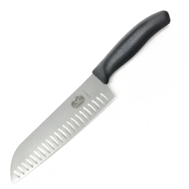 Aanbieding Santoku Mes Gekarteld - Victorinox Fibrox - 170mm