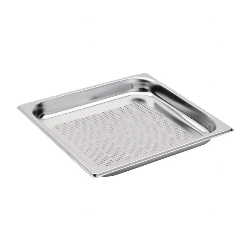 Hete Deal GN2/3 bak - RVS - Geperforeerd - 65(d)mm