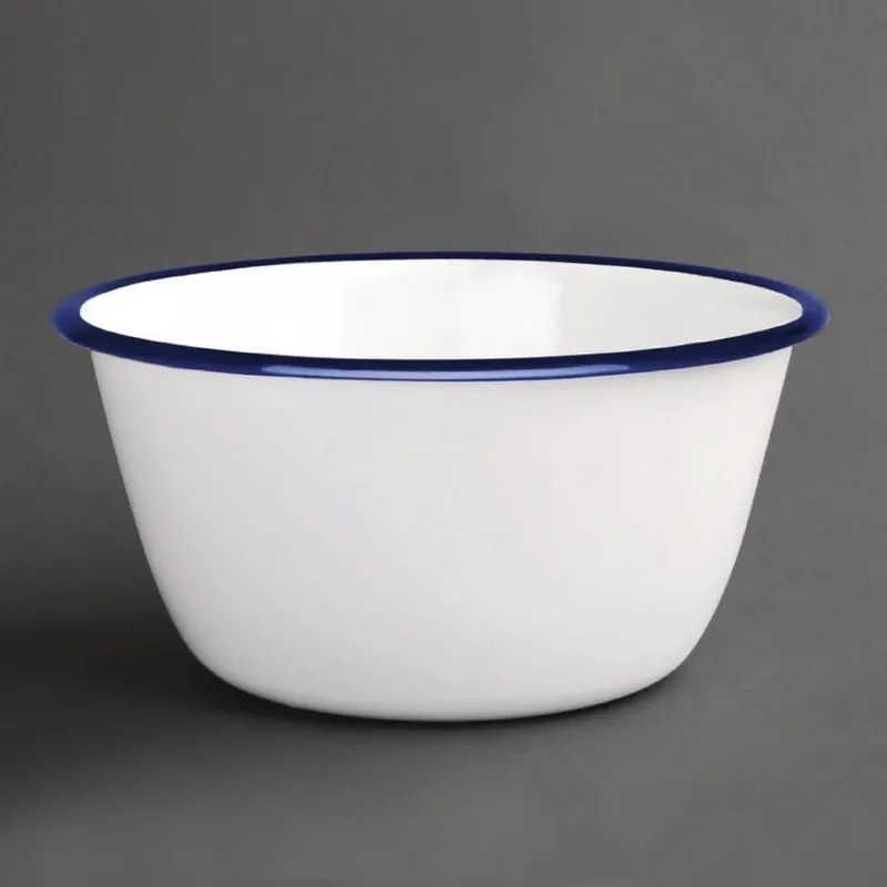 Olympia Emaille Puddingschaaltje - Ø15,5cm - 6 Stuks Snelle Levering