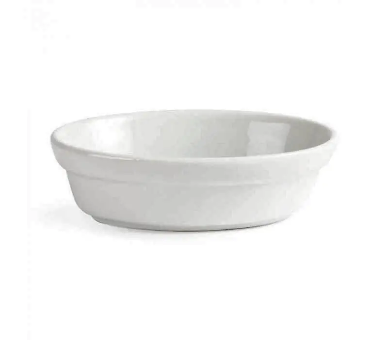 Alleen Vandaag Taartschaal Ovaal - Wit Porselein - 44x145x104mm - 6 Stuks