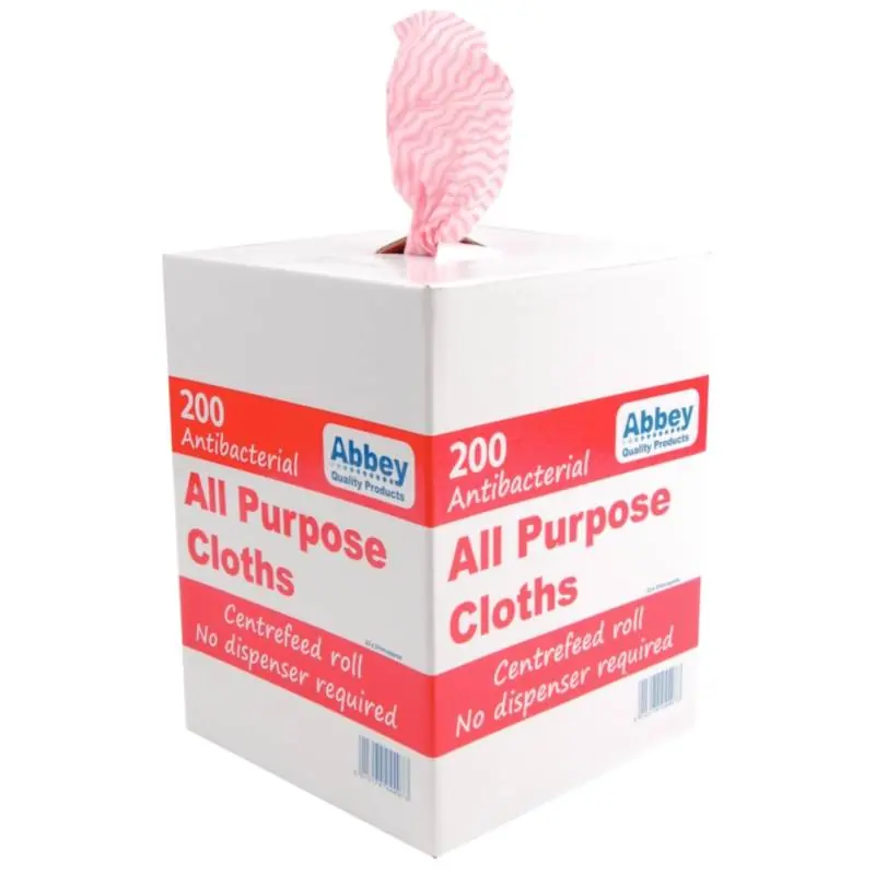 Lage Prijs Multifunctionele Doekjes - Anti-Bacterieël - Rood - Per 200