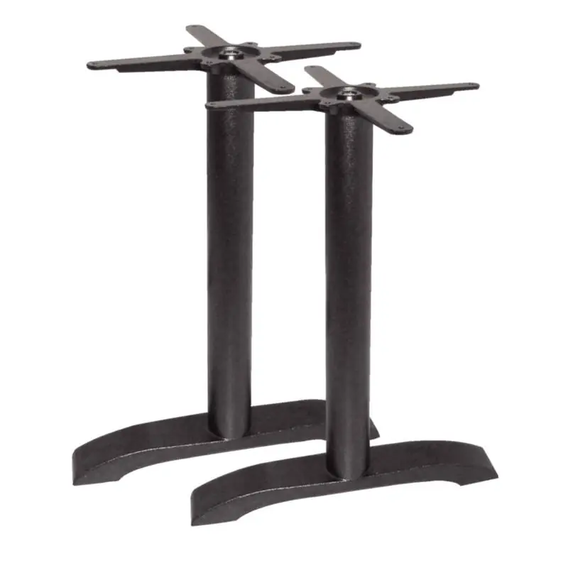 Beperkt Aanbod Dubbele Tafelpoot Gietijzer - Universeel - Hoog 72cm - tafelbladen tot 700x1100mm
