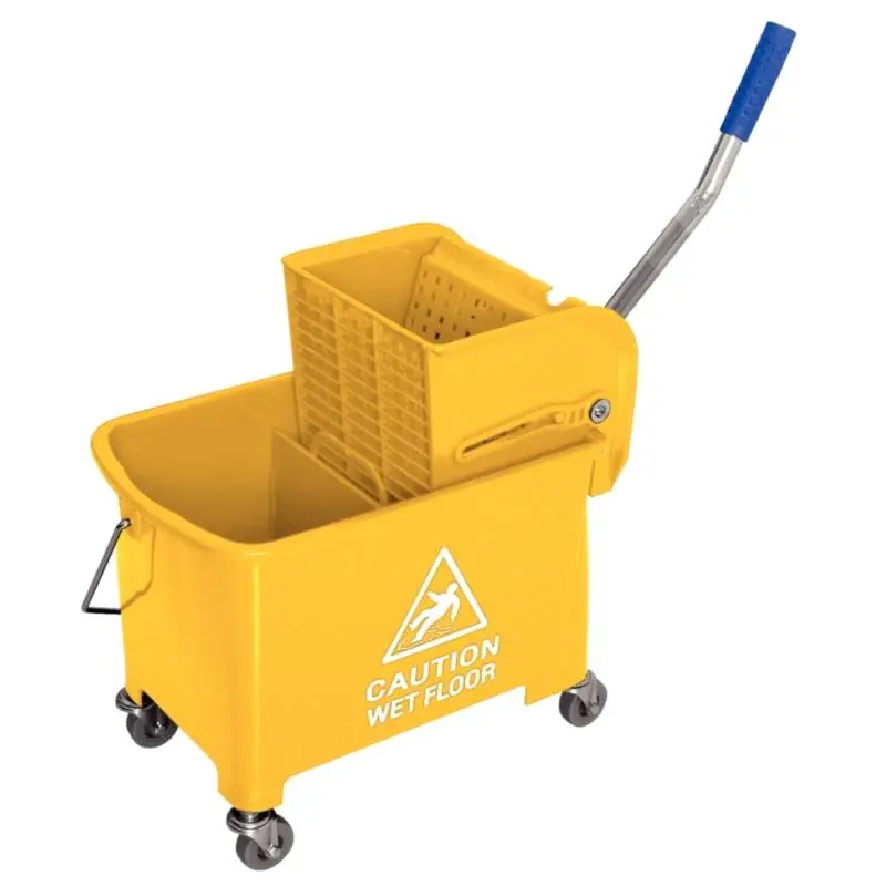 Betrouwbaar Mopemmer met wringer - 350x280x(h)480mm geel
