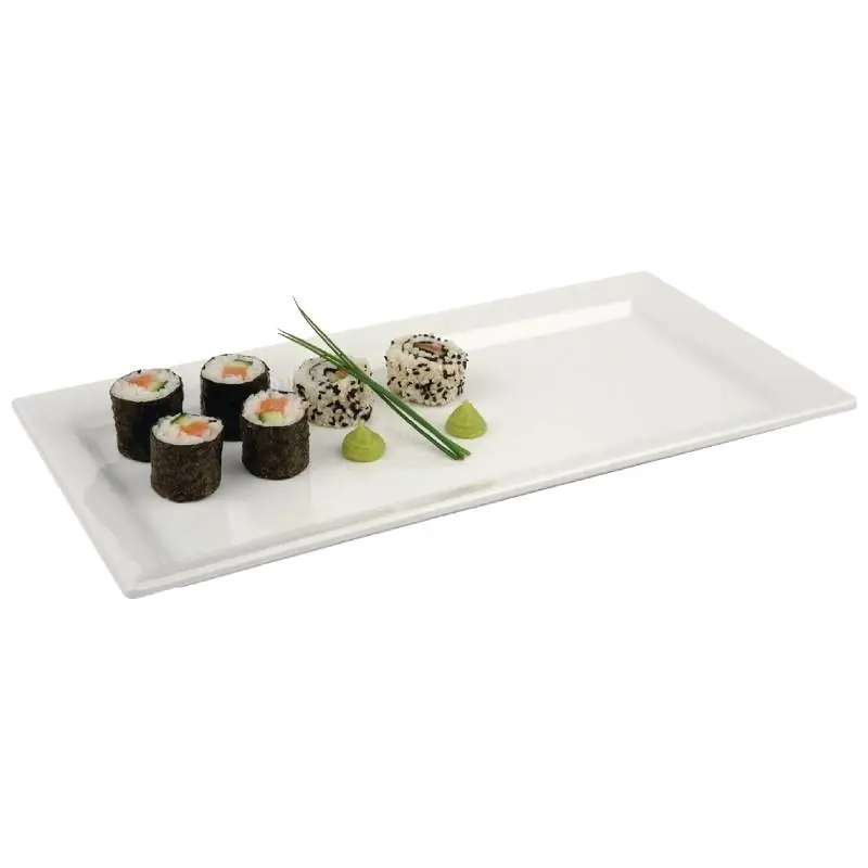 Pure Schaal Rechthoekig - Wit Melamine - 355x180mm Express Levering