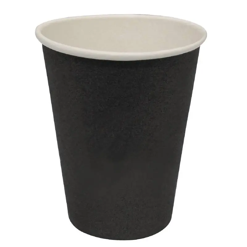Hot cups Beker - Zwart - 23cl - Disposable - Aantal stuks 50 Lage Kosten