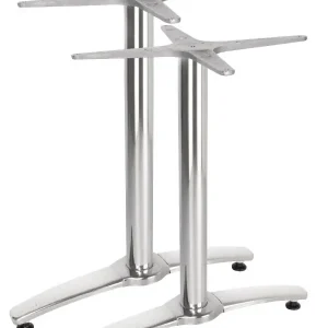Dubbele Tafelpoot Aluminium - Universeel - Hoog 68cm - tafelbladen tot 700x1100mm Koop Vandaag