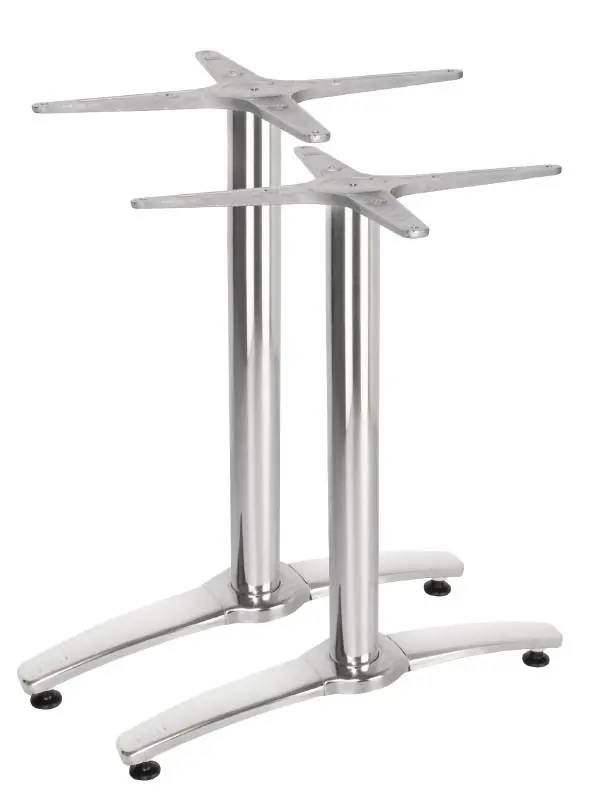 Dubbele Tafelpoot Aluminium - Universeel - Hoog 68cm - tafelbladen tot 700x1100mm Koop Vandaag
