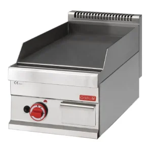 Bakplaat - RVS - Gas - Glad - 40x65x(h)28cm - 5,7kW Laatste Versie