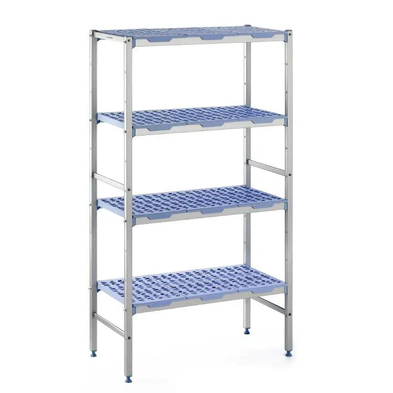 Modulaire voorraadrekken 4 schappen, lijnopstelling, 500 Diep - 6 Maten beschikbaar Veilige Betaling