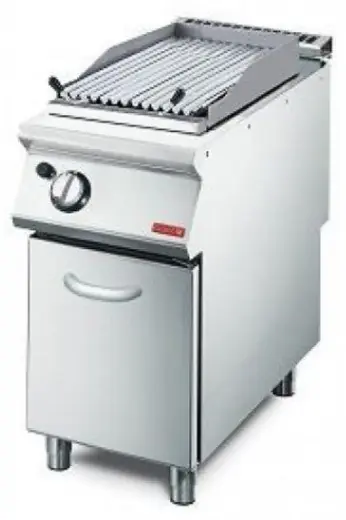 Seizoensaanbieding Lavasteengrill Gas - V-Grill - 7,6kW - 400x700x850(h)mm