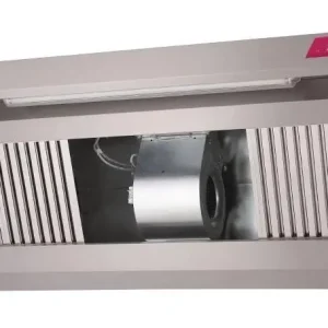 Afzuigkap RVS met Motor - Compleet - 1000x900x450mm - 1300m³ p/u Finale Uitverkoop