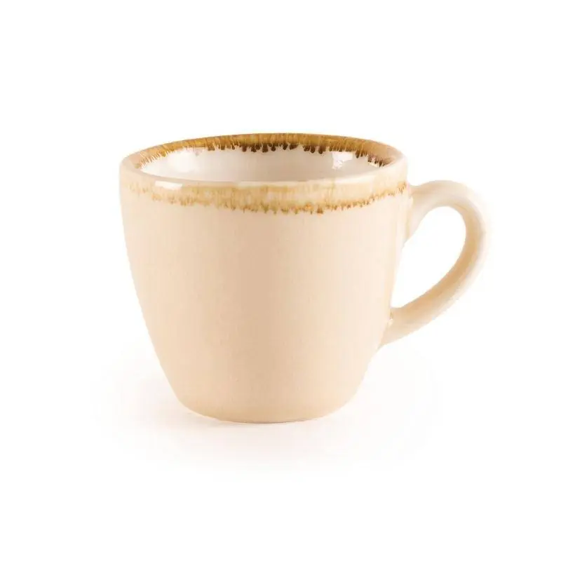 Espressokopje "Kiln" - Zandsteen Porselein - 85ml - Per 6 Stuks Lage Prijs