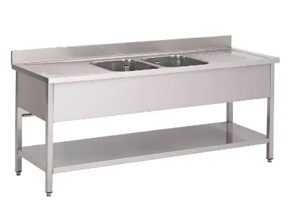 Lage Kosten Spoelbak dubbele wastafel midden 2000x700(H)x850mm