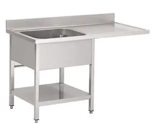 Dagaanbieding RVS Spoeltafel 1200(b)x700(d)x850(h)mm Met Ruimte Voor Vaatwasser